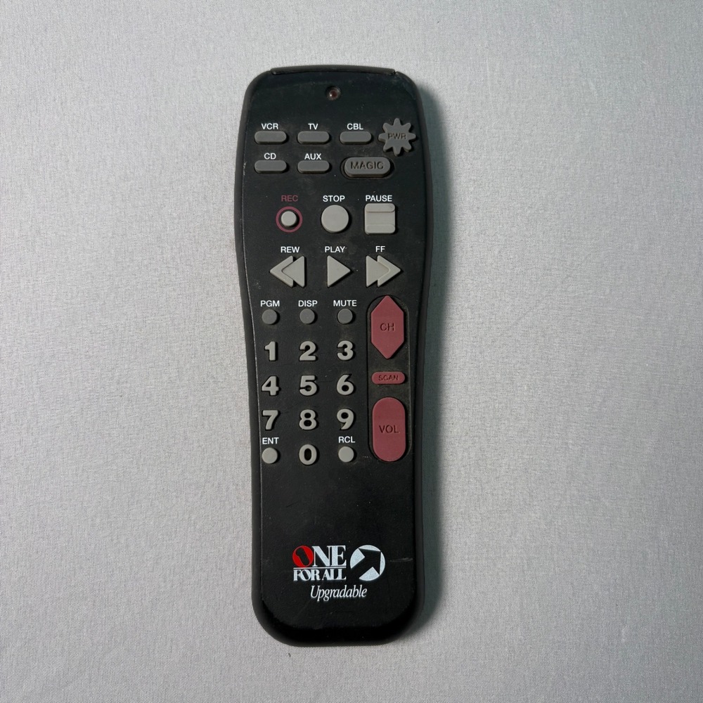 One For All URC-2005 Upgradable Universal Remote Control Black TV VCR CBL CD AUX